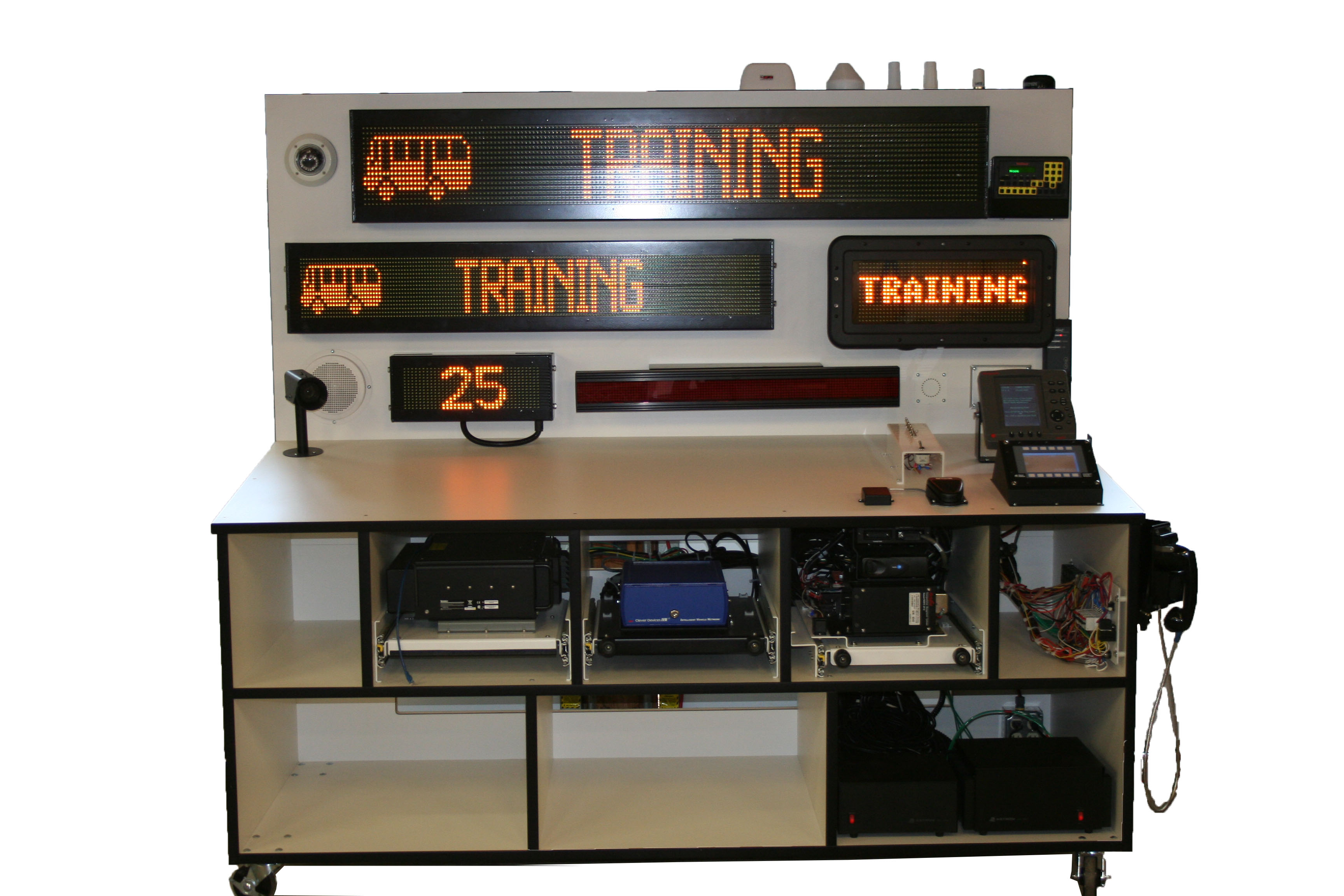 Transit Bus Communication Center Training Display Cabinet